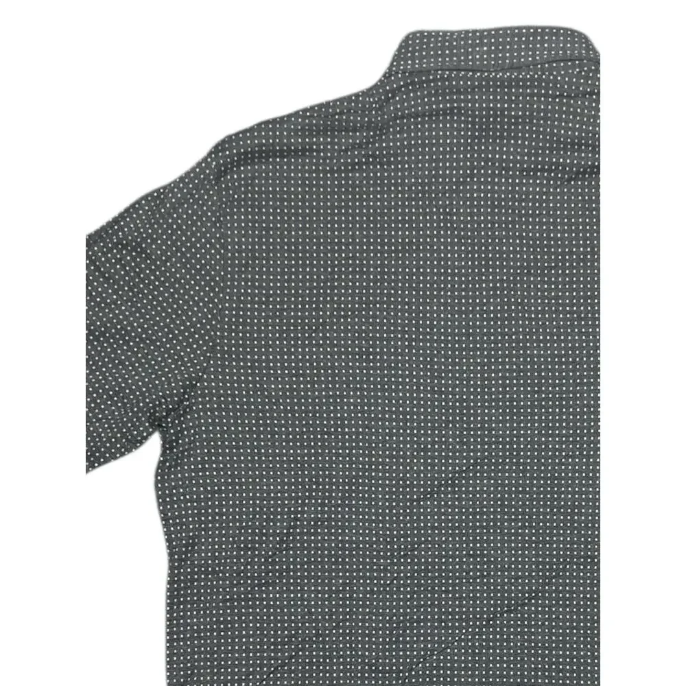Polo Golf Ralph Lauren Shirt M Pima Cotton Peru Gray Dot Pattern Excellent